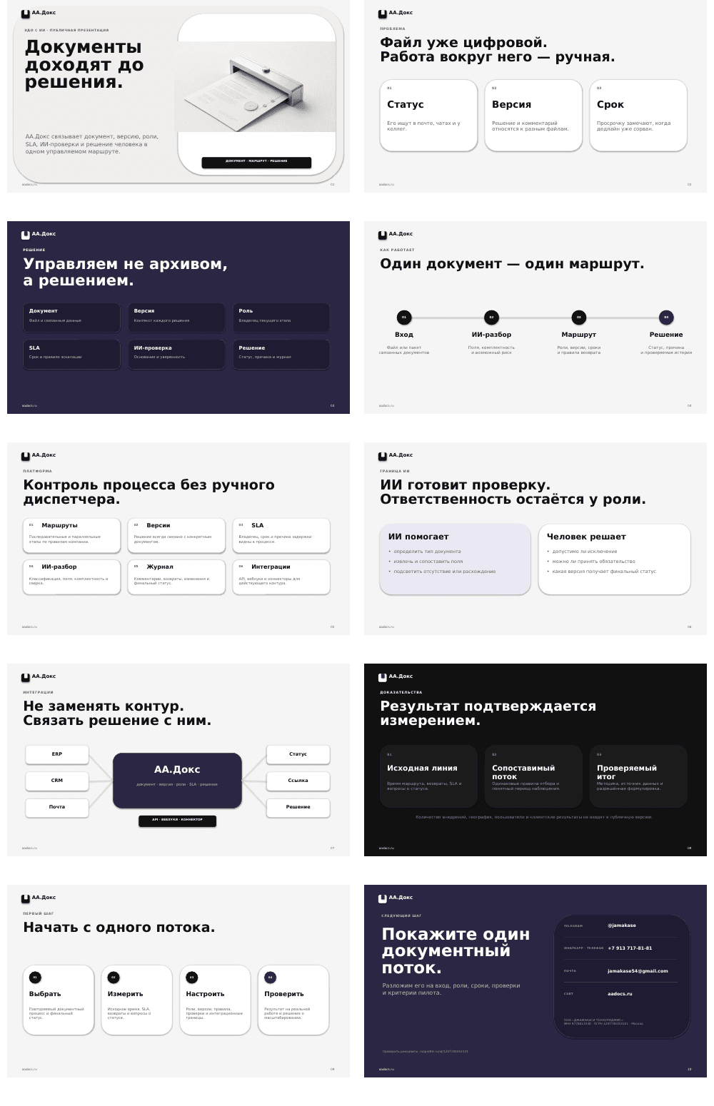 Предпросмотр pitch-deck АА.Докс